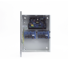 12 Vcc @ 10 A / Fuente tipo control / 16 salidas / capacidad de baterías de respaldo / Requiere batería.