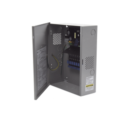 Fuente de Poder con Respaldo, 12 o 24 Vcc, 4 A, 48 W, 8 Salidas, Para Control de Acceso, Entrada 115 Vca