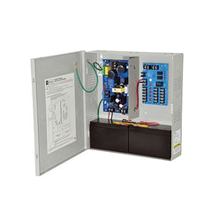 Fuente de Poder con Respaldo, 12 o 24 Vcc, 6 A, 72 W, 5 Salidas, Entrada 115 Vca, Para Control de Acceso y CCTV