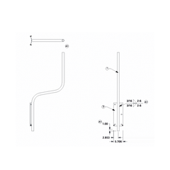 Soporte para montaje en poste compatible con linea de antenas OMNI-B