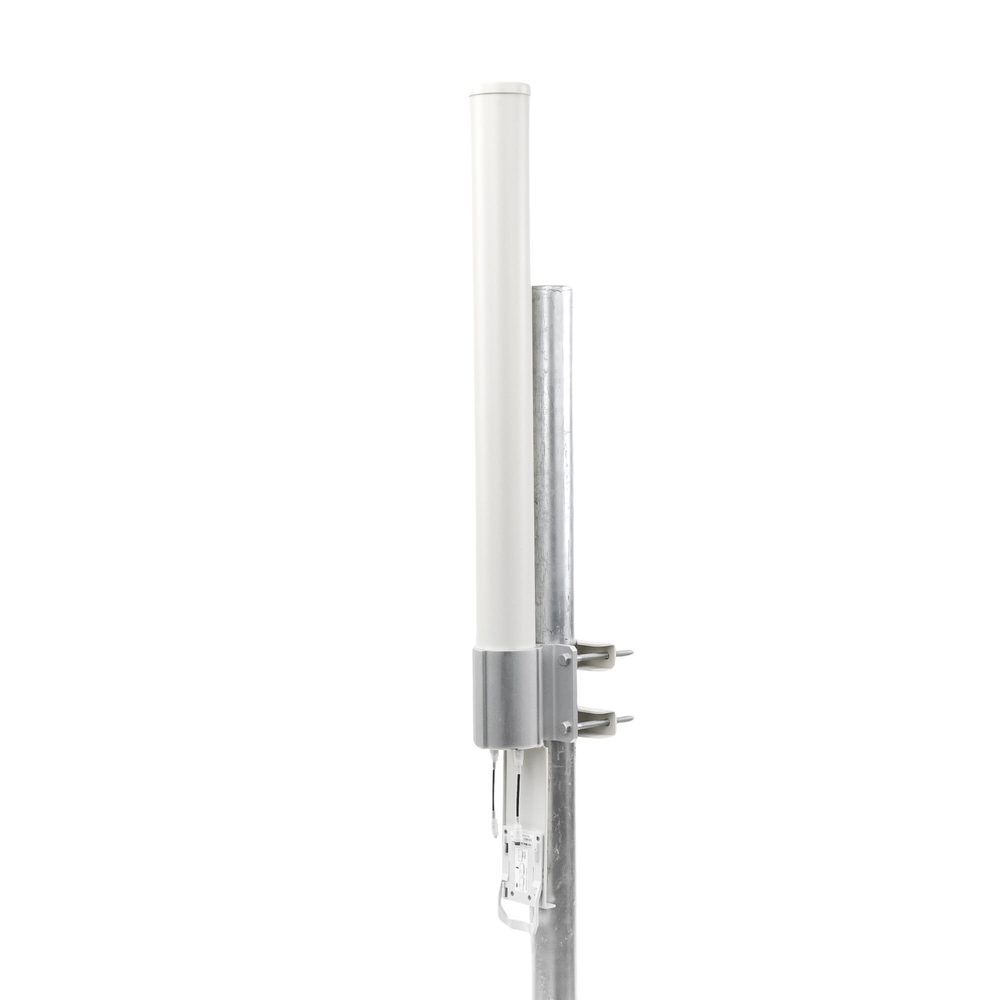 Antena omnidireccional, potente cobertura de 360°, doble polaridad MIMO 2x2, frecuencia 2 GHz (2.35-2.55 GHz) de 10 dBi