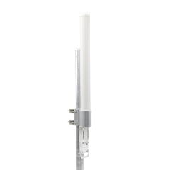 Antena omnidireccional, potente cobertura de 360°, doble polaridad MIMO 2x2, frecuencia 2 GHz (2.35-2.55 GHz) de 10 dBi