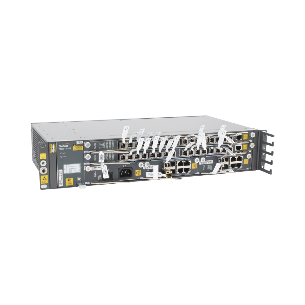 OLT Carrier Class Modular GPON, 2 Ranuras, Incluye 2 Tarjetas de Servicio de 16 puertos GPON, (32 Modulos GPON C+ Incluidos) 1 Fuente de CA, 2 UR, Incluye Instalación de software UNM2000, (Interoperabilidad con ONU´s de Terceros sin Costo)