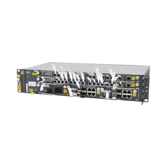 OLT Carrier Class Modular GPON, 2 Ranuras, Incluye 2 Tarjetas de Servicio de 16 puertos GPON, (32 Modulos GPON C+ Incluidos) 1 Fuente de CA, 2 UR, Incluye Instalación de software UNM2000, (Interoperabilidad con ONU´s de Terceros sin Costo)