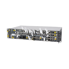 OLT Carrier Class Modular GPON, 2 Ranuras, Incluye 2 Tarjetas de Servicio de 16 puertos GPON, (32 Modulos GPON C+ Incluidos) 1 Fuente de CA, 2 UR, Incluye Instalación de software UNM2000, (Interoperabilidad con ONU´s de Terceros sin Costo)