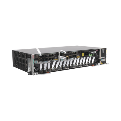 OLT Carrier Class Modular GPON, 2 Ranuras, Incluye 1 Tarjeta GPOA de 16 puertos GPON, 1 Fuente de CA, 2 UR, Gestión por UNM2000, CLI, Incluye Instalación de Software UNM2000, (Interoperabilidad con ONU´s de Terceros sin Costo)