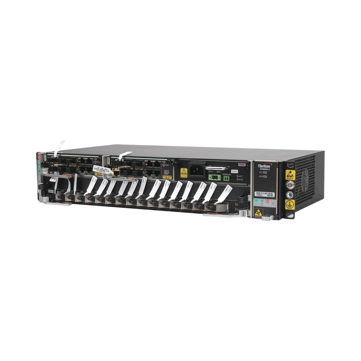 OLT Carrier Class Modular GPON, 2 Ranuras, Incluye 1 Tarjeta GPOA de 16 puertos GPON, 1 Fuente de CA, 2 UR, Gestión por UNM2000, CLI, Incluye Instalación de Software UNM2000, (Interoperabilidad con ONU´s de Terceros sin Costo)