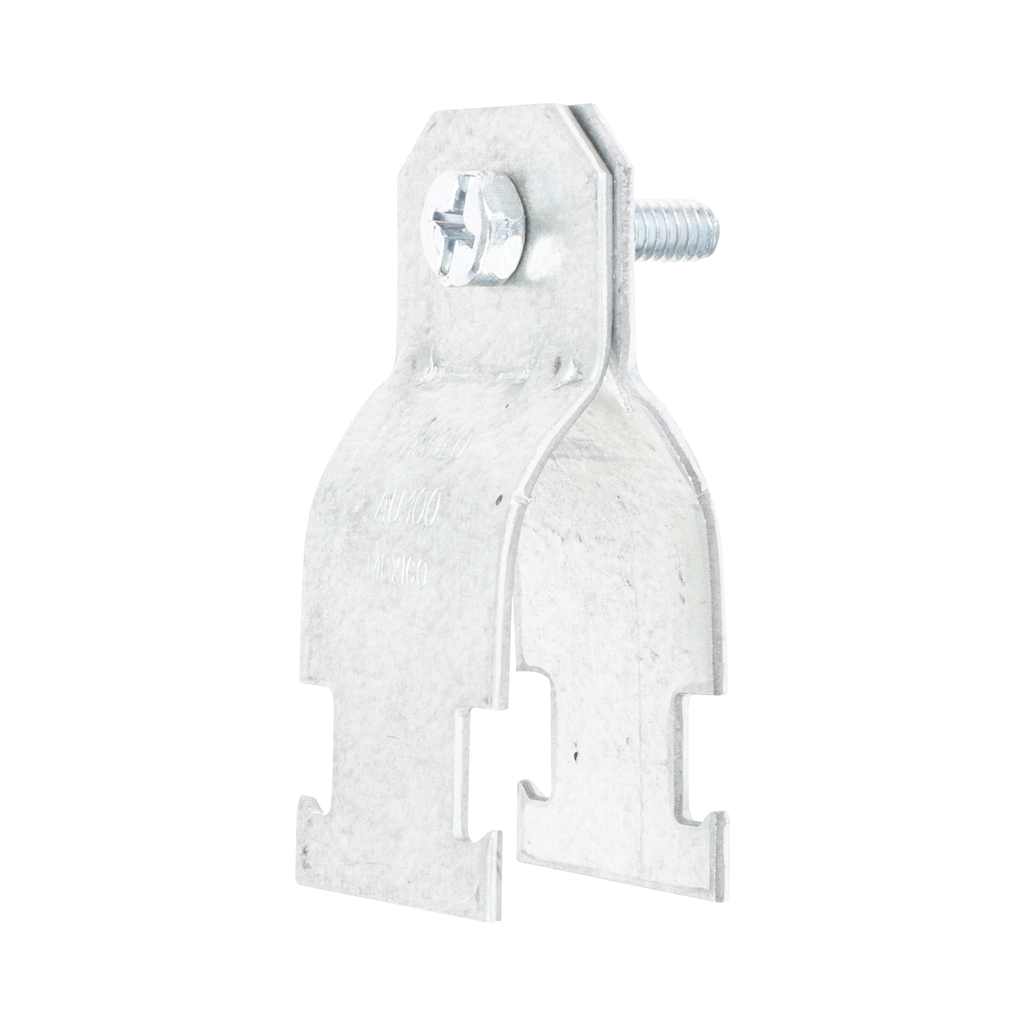 Abrazadera Unicanal para Conduit Pared Gruesa y PVC de 3/4" (19 mm).