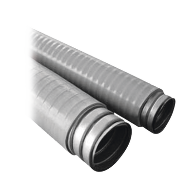 Tubo Flexible tipo Liquidtight de 3" (75 mm). Acero + Forro PVC. Rollo de 10 Metros.