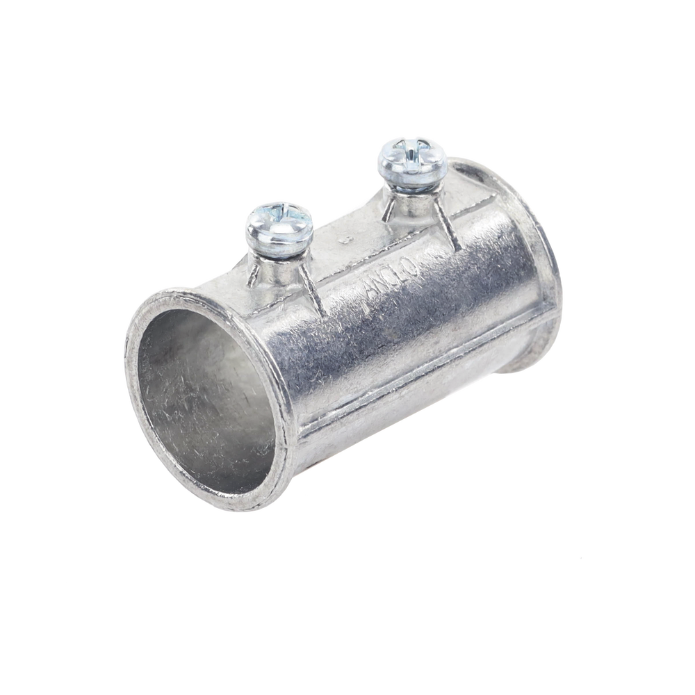 Cople de 3/4" para Tubo Pared Delgada con Tornillos Opresores.