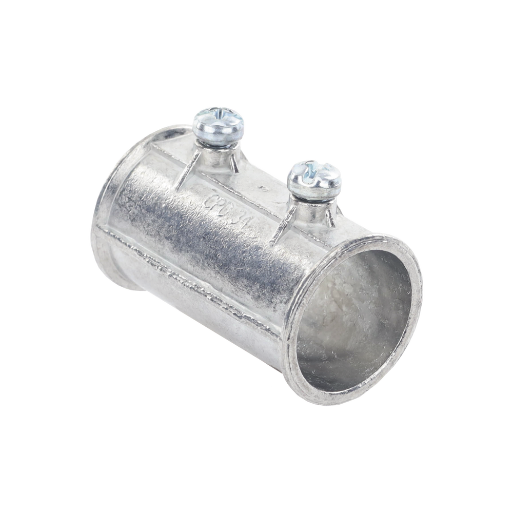 Cople de 3/4" para Tubo Pared Delgada con Tornillos Opresores.