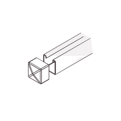 Tope Unicanal Plano para Tornillo de 1/2" (13 mm).