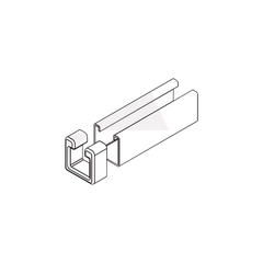 Tope Unicanal Muesca para Tornillo de 1/2" ( 13 mm ).