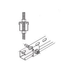 Tope Unicanal  "U" para Tornillo de  3/8" ( 9.5 mm ).