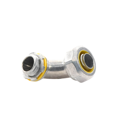 Conector Curvo para tubo tipo Liquidtight de 1/2"  (13 mm). Compatible con ANC-COT12.