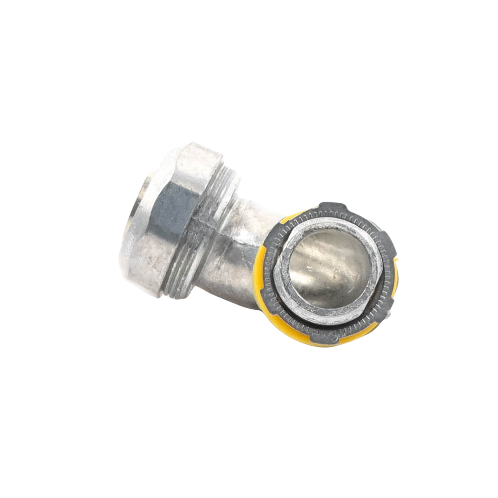 Conector Curvo para tubo tipo Liquidtight de 3/4"  (19 mm). Compatible con ANC-COT34.