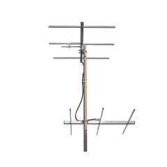 Juego de 2 Antenas Bi-direccionales de 3 elementos para TV, 3 dB, Canal 8