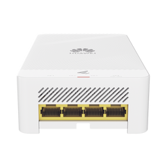 Punto de Acceso eKit Wi-Fi 6 para Pared / Hasta 128 Clientes / 2.9 Gbps / 1 Puerto Gigabit PoE in + 3 Puertos LAN Gigabit + 1 Puerto LAN PoE out / Smart Antenna 20% más cobertura / Libre de Licenciamiento