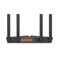 Router WiFi 6 doble banda AX 1800 Mbps /  MU-MIMO y OFDMA / 1 Puerto WAN 10/100/1000 Mbps / 4 Puertos LAN 10/100/1000 Mbps / 4 Potentes Antenas / Compatible con EasyMESH