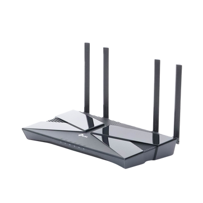 Router WiFi 6 doble banda AX 3000 Mbps /  MU-MIMO y OFDMA / 1 Puerto WAN 10/100/1000 Mbps / 4 Puertos LAN 10/100/1000 Mbps / 4 Potentes Antenas.