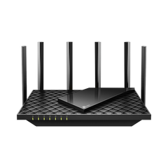 Router WiFi 6 Doble Banda / AX5400 MU-MIMO 4X4 y OFDMA / 1 puerto WAN 10/100/1000 Mbps / 4 puertos LAN 10/100/1000 Mbps / 1 puerto USB 3.0 /  6 potentes antenas / Administración App (Tether) o Página web / Protección HomeShield