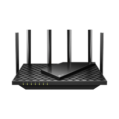 Router WiFi 6 Doble Banda / AX5400 MU-MIMO 4X4 y OFDMA / 1 puerto WAN 10/100/1000 Mbps / 4 puertos LAN 10/100/1000 Mbps / 1 puerto USB 3.0 /  6 potentes antenas / Administración App (Tether) o Página web / Protección HomeShield
