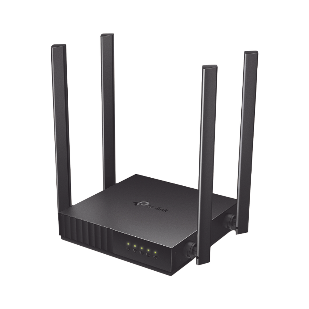 Router Inalámbrico doble banda AC, 2.4 GHz y 5 GHz Hasta 1200 Mbps, 4 antenas externas omnidireccional, 4 Puertos LAN 10/100 Mbps, 1 Puerto WAN 10/100 Mbps, Versión 6