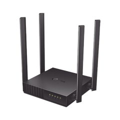 Router Inalámbrico doble banda AC, 2.4 GHz y 5 GHz Hasta 1200 Mbps, 4 antenas externas omnidireccional, 4 Puertos LAN 10/100 Mbps, 1 Puerto WAN 10/100 Mbps, Versión 6