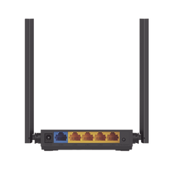 Router Inalámbrico doble banda AC, 2.4 GHz y 5 GHz Hasta 1200 Mbps, 4 antenas externas omnidireccional, 4 Puertos LAN 10/100 Mbps, 1 Puerto WAN 10/100 Mbps, Versión 6