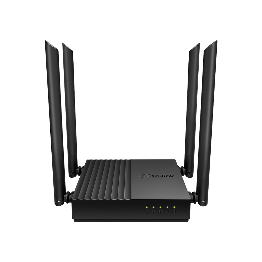 Router Inalámbrico AC 1200 / Doble Banda MU-MIMO / 1 puerto WAN 10/100/1000 Mbps / 4 puertos LAN 10/100/1000 Mbps / Compatible con EasyMesh / Administración Web o App Tether