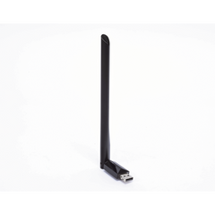 Adaptador  USB inalámbrico doble banda AC 600 Mbps, antena de alta ganancia.
