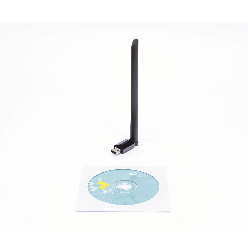 Adaptador  USB inalámbrico doble banda AC 600 Mbps, antena de alta ganancia.