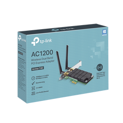 Adaptador  PCI inalámbrico doble banda AC 1200 Mbps / Antena de alta ganancia / Tecnología MU-MUMO 2X2 / Soporte de perfil bajo y Altura completa