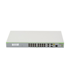 Switch PoE+ Administrable CentreCOM FS980M, Capa 3 de 16 Puertos 10/100 Mbps + 2 puertos RJ45 Gigabit/SFP Combo, 250W