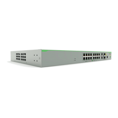 Switch PoE+ Administrable CentreCOM FS980M, Capa 3 de 16 Puertos 10/100 Mbps + 2 puertos RJ45 Gigabit/SFP Combo, 250W