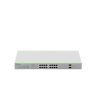 Switch PoE+ Gigabit WebSmart de 16 puertos 10/100/1000 Mbps (2 x Combo) + 2 puertos gigabit SFP (Combo), 185 W