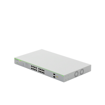 Switch PoE+ Gigabit WebSmart de 16 puertos 10/100/1000 Mbps (2 x Combo) + 2 puertos gigabit SFP (Combo), 185 W