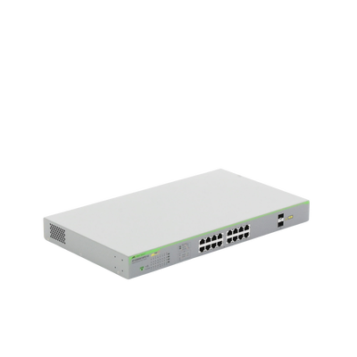 Switch PoE+ Gigabit WebSmart de 16 puertos 10/100/1000 Mbps (2 x Combo) + 2 puertos gigabit SFP (Combo), 185 W