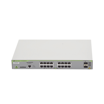 Switch Administrable CentreCOM GS970M, Capa 3 de 16 Puertos 10/100/1000 Mbps + 2 puertos SFP Gigabit