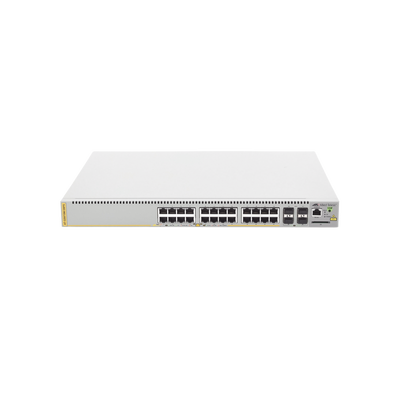 Switch PoE+ Administrable CentreCOM GS970M, Capa 3 de 24 Puertos 10/100/1000 Mbps + 4 SFP Gigabit, 370 W