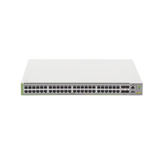 Switch PoE+ Administrable CentreCOM GS980M, Capa 3 de 48 puertos 10/100/1000Mbps + 4 SFP Gigabit, 740 W