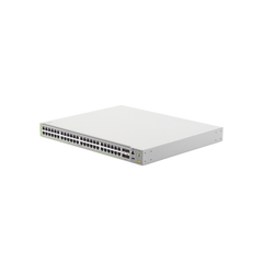 Switch PoE+ Administrable CentreCOM GS980M, Capa 3 de 48 puertos 10/100/1000Mbps + 4 SFP Gigabit, 740 W