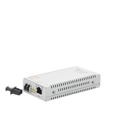 Convertidor de medios Gigabit Ethernet a fibra óptica, conector LC, multimodo (MMF), distancia de 220 hasta 500 m, con fuente de alimentación multi-región