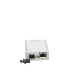 Convertidor de medios Gigabit Ethernet a fibra óptica, conector LC, multimodo (MMF), distancia de 220 hasta 500 m, con fuente de alimentación multi-región