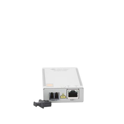 Convertidor de medios Gigabit Ethernet a fibra óptica, conector LC, multimodo (MMF), distancia de 220 hasta 500 m, con fuente de alimentación multi-región