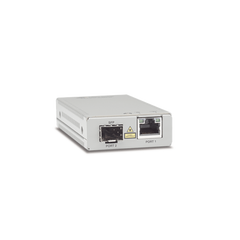 Convertidor de medios Gigabit Ethernet a fibra óptica con puerto SFP, con fuente de alimentación multi-región