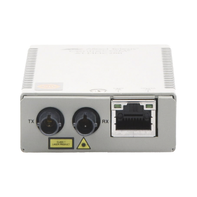 Convertidor de medios Fast Ethernet a fibra óptica, conector ST, multimodo (MMF), distancia hasta 2 km