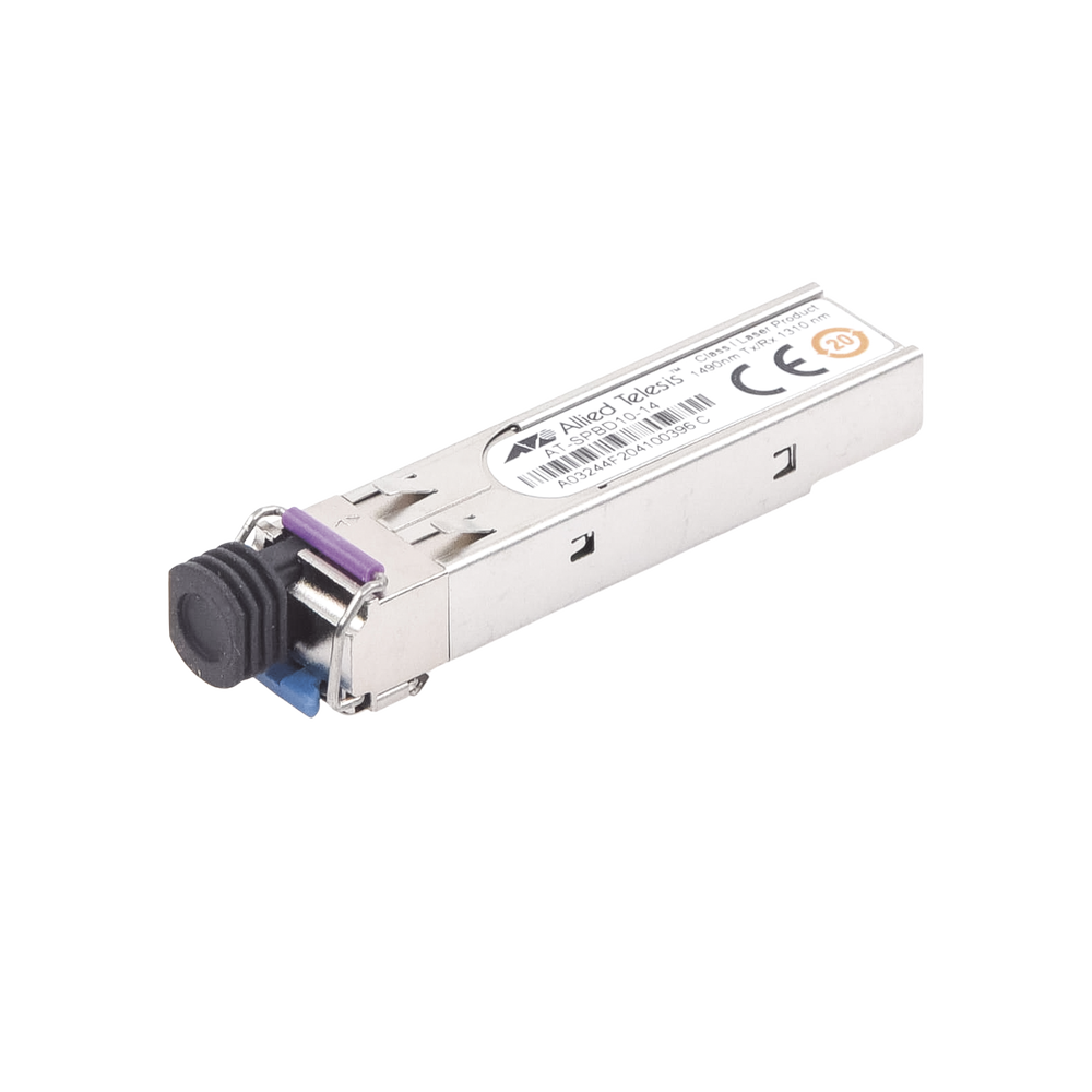 Transceptor SFP/LC, 10 km, Bi-Direcional, GbE, SMF, 1490Tx/1310Rx (Requiere el AT-SPBD10-13)