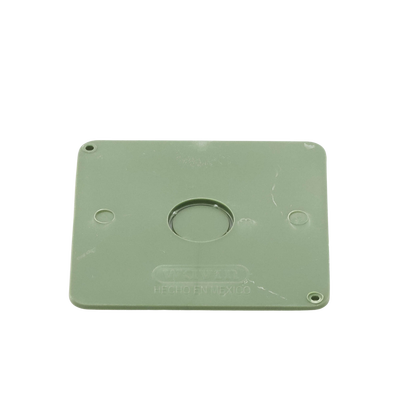 Tapa  para Caja Cuadrada de 1/2" para instalaciones con tubería PVC Conduit pesado.