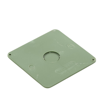 Tapa  para Caja Cuadrada de 1/2" para instalaciones con tubería PVC Conduit pesado.